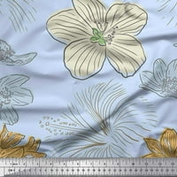 Soimoi pamučna ducka tkanina ljiljana cvijet dekor tkanina tiskano dvorište široko