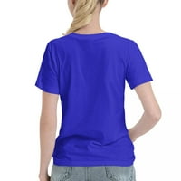 Ženska majica s kratkim rukavima sa kratkim rukavima 150g plava