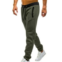Teretne hlače Srednje strukske hlače Ležerne prilike Jogging Sports Elastic sa džepovima Muške muške