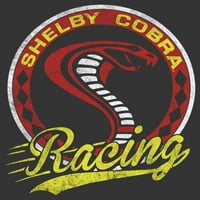 Muške Shelby Cobra Racing Cobra Logo Grafički teški ugljen Heather Veliki