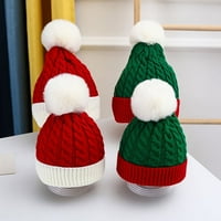 Daxin Kids Winter Soft Beanie Hat za dječake Djevojke Zimska kapa topli pleteni šešir sa pompomom