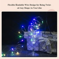 3mjere LED-a LED bajkov niz lampica za bendable sklopiva svjetlost IP-voda otpornost na božićne Xmas Holiday Festival DIY Home Party Dekoracija Pokloni poklon