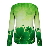 Funny St. Patrick's Dnevna majica Ženska sretna irska dar majica Lucky Shamrock bluza Ples Leprechauns