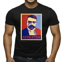 Emiliano Zapata Revolution Muška crna majica Velika crna