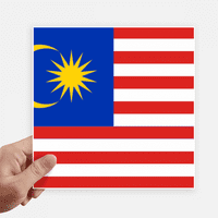 Malezija Nacionalna zastava Asia Country Naljepnica Oznake zidne slike Laptop naljepnica Samoljepljiva