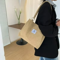 Corduroy hangbag čvrsta boja Eko-frizualni sklopivi torba za rame velikog kapaciteta