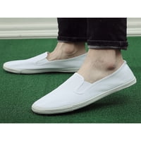 Muške radne cipele Comfort Casual cipela platnene stanovi Unizne gumene jedinice Ženske nanosene tenisice bijele 8