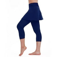 Huaai ženske ležerne suknje teniske hlače Sportska fitness obrezana Culottes casual pantalone za žene
