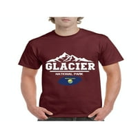Normalno je dosadno - muške majice kratki rukav, do muškaraca veličine 5xl - Nacionalni park Glacier