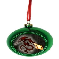 Vatrogasna disana crvena grunge zmaj bauble božićni ukrasi zeleni bauble dekoracija stabla