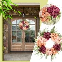 Veća sa prednjim vratima Ružičasta vijenac Proljeće Summer Searhouse vijenac za prednje vrata Početna Witwind TABLETOP Ljetni dekor