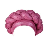 LisingTool kašika hat modna žena perlaktiranje pletenica hat ruffle rak Beanie omotač kapa za spavanje