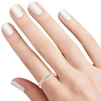 0. Carat Okrugli oblik Bijeli prirodni dijamant jedinstveni prekrasan zaručnički prsten 14K čvrste ruže