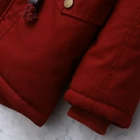 Daqian Jakne za devojke zadebljane jakne za dečke devojke dečake Fleece Hoody Jakne Deca Zip up Outerweard