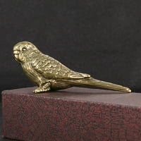 Vintage Solid Brass magpie ptica papagajnog statua minijaturnog figura ukras