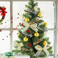 CHAOLEI Božićni ukrasi Zlatni i srebrni Božićni zvona DIY ukrasi privjesak Božićno drvce Garland Pribor za luk za božićne ukrašavanje i odmor za zanat i poklon