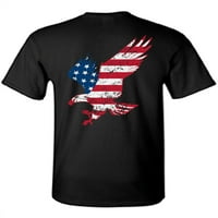 Awkward Styles Stripes and Stars American Flag Eagle Muškarcijska majica Dan propada Pro Amerika Eagle