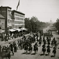 Washington, okrug Columbia. Veliki pregled vojske [konjica] i pješaštvo prolazeći na aveniji Pennsylvania