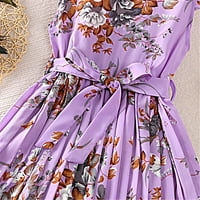 Petort Chiunk 'posebne haljine haljine haljine za djevojke ljetne ljuljačke kratke rukave casual odjeća