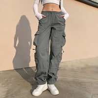 Ženska ulična stil modnog dizajna Sense Multi džepni kombinezon za crtanje elastičnih sportskih pantalona
