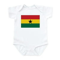 Cafepress - Gana zastava za zastavu Bodysuit - bebe svjetlo bodi, size novorođenče - mjeseci