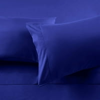 Broj nit egipatski pamučni četverodni lim za krevet postavljen duboka džepna veličina pune boje
