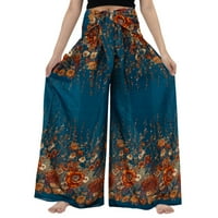 Yubnlvae hlače za žene casual labave hlače za žene plus veličine Vintage Print Boho Harem yoga rastezanje