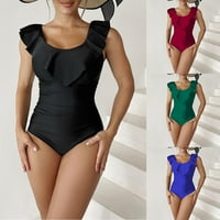 B91XZ kupaći kostim za žene Tummy Control Womens Plus veličina ljetna plaža modni bikini čvrsti listovni