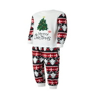 Porodica Pajamas Božićni PJS Podešavanje božićne rublja za spavanje za spavanje hlača Xmas Jammies Holiday