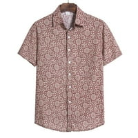 Muški kardigan kratki rukav Havajska majica na plaži Muška košulja Turtleneck Hot6SL4490994