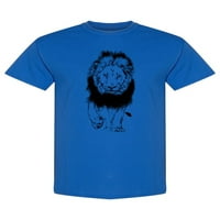Lion skica Dizajn majica Muškarci -Image by Shutterstock, muško 3x-velika