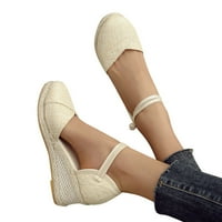 Savjetni sandale za žene za žene 90-ih Sandale za žene sandale klina niska peta rimska klina ženske dame modne elastične ženske i vanjske sandale