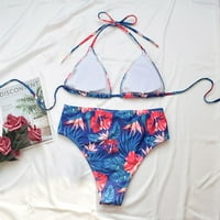 Ženski dvodijelni cvjetni print bikini kupaći kostimi kupaći kostimi