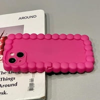 Bubble Pop Telefon Telefon kompatibilan sa iPhone Pro, Slatka 3D vruća ružičasta estetika Pop IT telefon Poklopac sa ugrađenim štandom za žensku djevojku