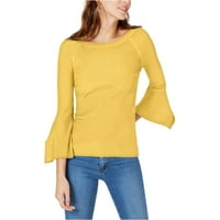 -N-C Ženski pulover s rukavom pulover, žuti, X-veliki
