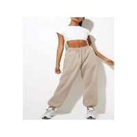 Ženske škare visoke struke sa visokim strukom padaju jogger hlače y2k trendi salona sa džepovima