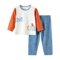 Objave za dečke dečke dječake bebe mekane pidžame crtani otisci dugih rukava Kid awoodwear top hlače