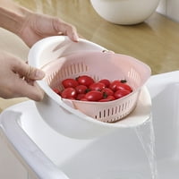 Yin kućna kuhinja voće povrće pranje košara za rotiranje dvostrukog sloja cjedilo