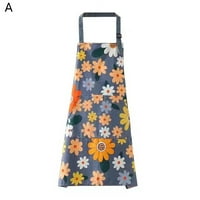 Cvjetna pregača za žene, podesive kuhinjske kuharske pregače sa cvjetnim uzorkom za kuhanje baštenja
