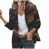 Ženska jakna s jednim grudima-ženskim luke-ženskim ležernim bluže otvorenim prednjim radom dugih rukava