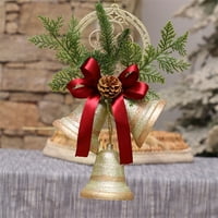 Shuttle Tree Božić Bowknot Bell Privjesak Pinecone Dekoracija listova Garlands Ornamenti prodavaonice