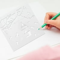 Časopis šablon smiješni časopis šablona za farbanje šablone za crtanje ručnog računa šablona za crtanje