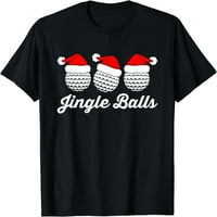 Jingle kuglice božićne kuglice za golf sa santas šeširima Xmas Golf majica za žene Inspirational Christian