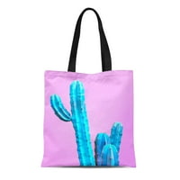 Platnena torba od moguće tote namirnica Torbe za kupovinu Kaktus Dizajn minimalne muriške trendi svijetle
