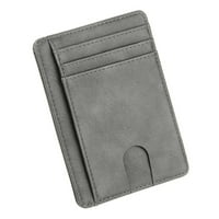 DaiosportSwear Clearance New Muška kožna novčanik tanka kreditna kartica ID CASE torbica Torba svijetloplava