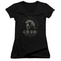 Trevco CBGB-Električna lubanja - Junior Tee - Crna, velika