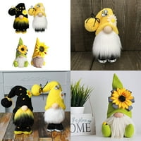 Bee Nordic Gnome GONK Tomte Sunflower Swedish Plish Doll Ornament