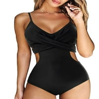 Lieram ženski kupaći kostimi za kostimu, niski V-izrez udubljeni strujni trokut Slim kupaći kostimi