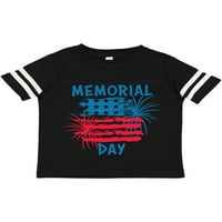 Inktastični dan Memorijal Nevolji američka zastava sa vatrometom Poklon Dječak majica malih mališana