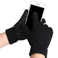 Qcmgmg parovi zimske rukavice za odrasle protiv klizanja debela toplotne hladno hladno hladno plus veličine rukavice velike veličine bijele veličine